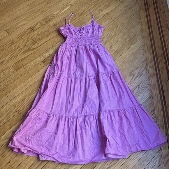 WAYF Women's Wisteria purple Tiered Midi Dress size medium - Picture 3 of 10